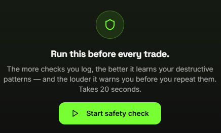 Safety Trade — Before the trade